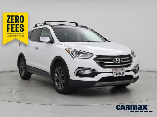 White 2017 Hyundai Santa Fe Sport Ultimate