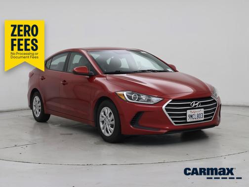 Red 2017 Hyundai ELANTRA SE