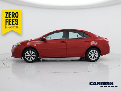 Red 2015 Toyota Corolla LE