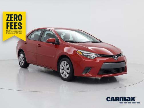 Red 2015 Toyota Corolla LE
