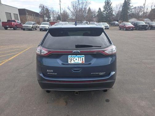 Blue 2018 Ford Edge Titanium