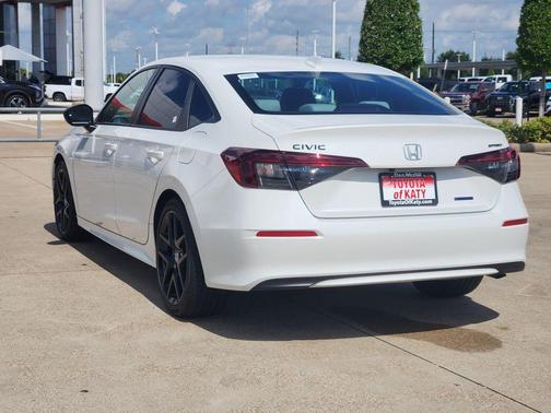 White 2026 Honda Civic Hybrid Sport