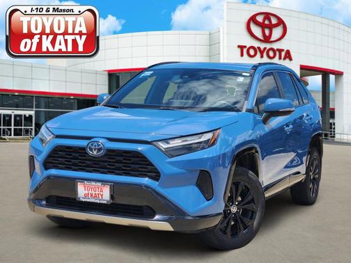 Cavalry Blue 2022 Toyota RAV4 Hybrid SE