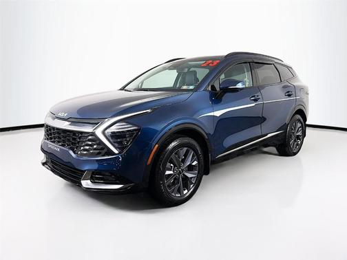 Blue 2023 Kia Sportage Hybrid SX-Prestige