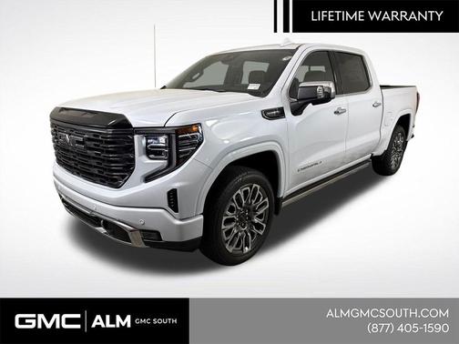 Glacier White Tricoat 2026 GMC Sierra 1500 Denali Ultimate