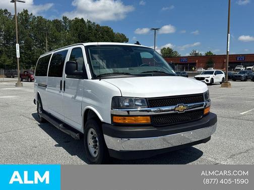 Summit White 2025 Chevrolet Express 3500 RWD 3500 Extended Wheelbase LT