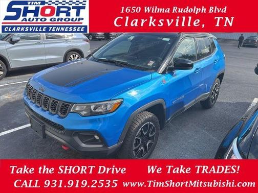 Hydro Blue Pearlcoat 2025 Jeep Compass Trailhawk