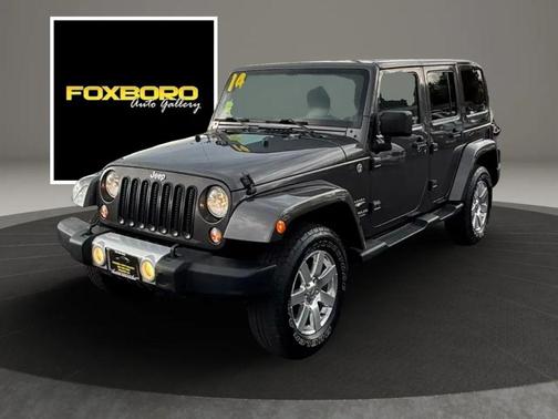 Gray 2014 Jeep Wrangler Unlimited Sahara