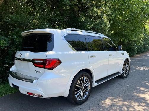 Moonstone White 2019 INFINITI QX80 Luxe