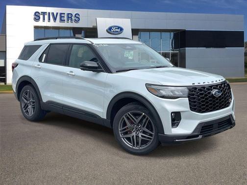Space White Metallic 2026 Ford Explorer ST
