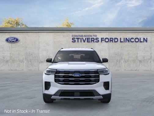 Space White Metallic 2026 Ford Explorer Active