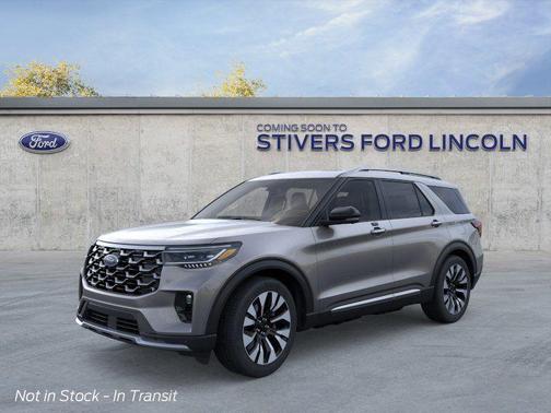 Carbonized Gray Metallic 2026 Ford Explorer Platinum
