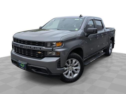 Satin Steel Metallic 2021 Chevrolet Silverado 1500 Custom