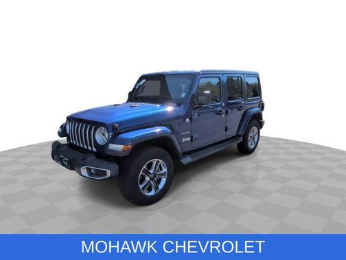 Ocean Blue Metallic Clearcoat 2018 Jeep Wrangler Unlimited Sahara