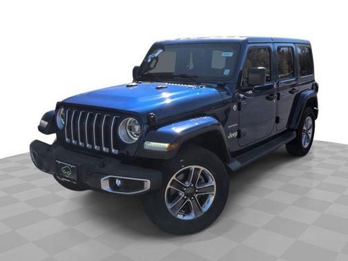 Ocean Blue Metallic Clearcoat 2018 Jeep Wrangler Unlimited Sahara