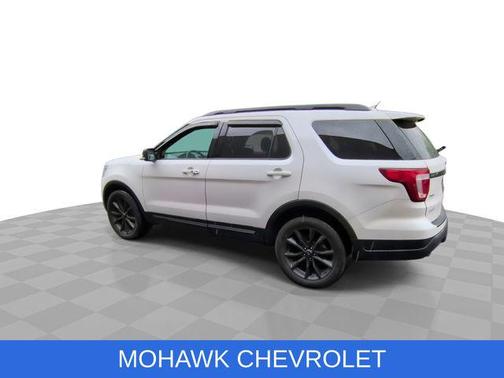 White Platinum Metallic Tri-Coat 2019 Ford Explorer XLT