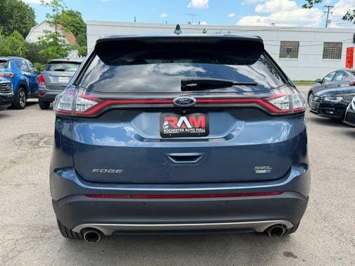 Blue 2018 Ford Edge SEL