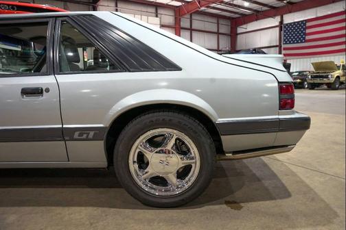 Silver 1986 Ford Mustang GT
