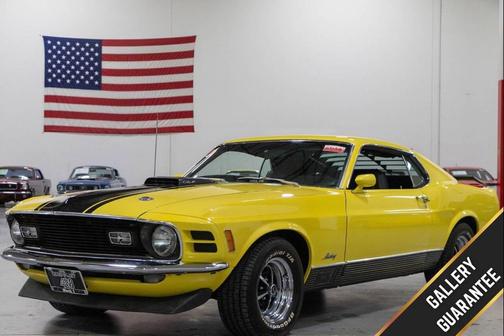 Yellow 1970 Ford Mustang Mach 1