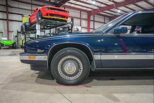 Blue 1989 Cadillac Eldorado Base 2dr Coupe