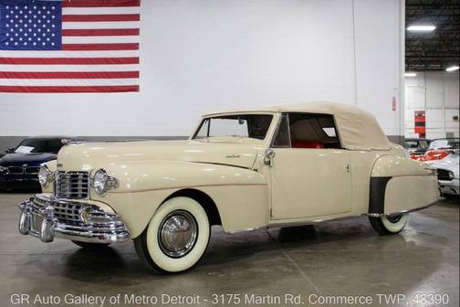 Tan 1947 Lincoln Continental