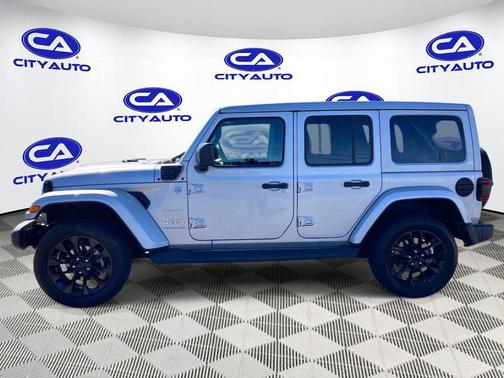 Silver Zynith Clearcoat 2023 Jeep Wrangler 4xe Sahara