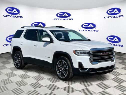 White Frost Tricoat 2023 GMC Acadia AWD SLT