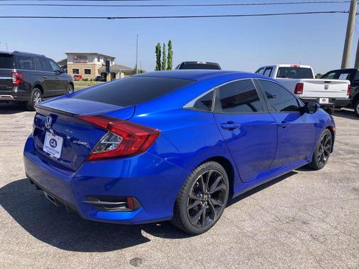 Aegean Blue Metallic 2020 Honda Civic Sport