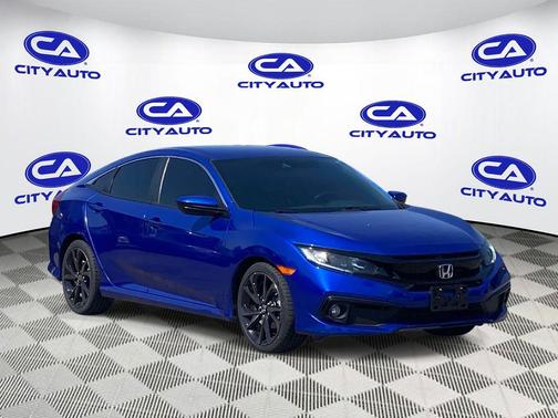 Aegean Blue Metallic 2020 Honda Civic Sport