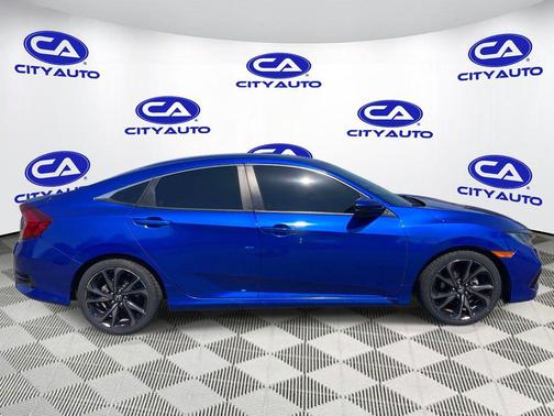 Aegean Blue Metallic 2020 Honda Civic Sport