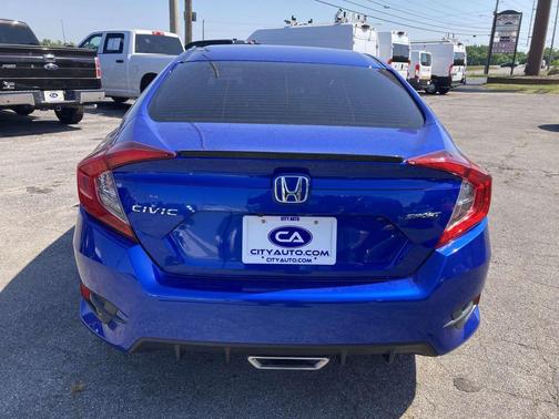 Aegean Blue Metallic 2020 Honda Civic Sport