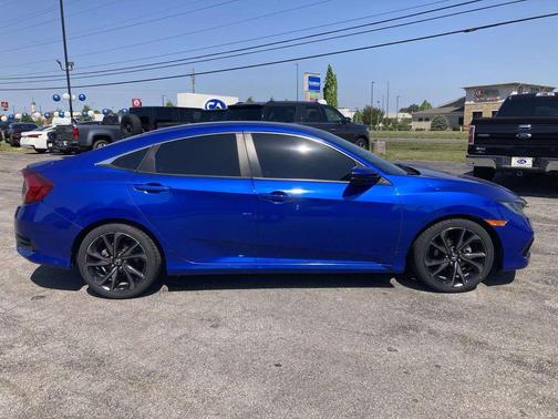 Aegean Blue Metallic 2020 Honda Civic Sport
