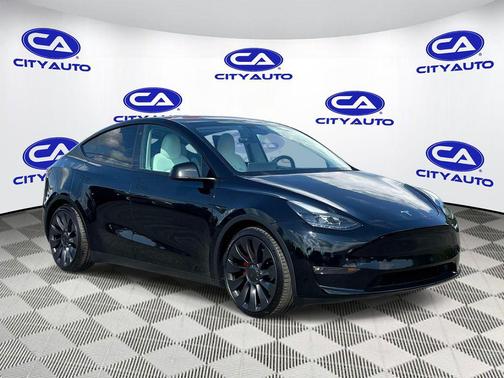 Solid Black 2022 Tesla Model Y Performance Dual Motor All-Wheel Drive