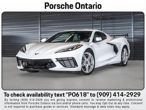 Arctic White 2025 Chevrolet Corvette Stingray w/2LT