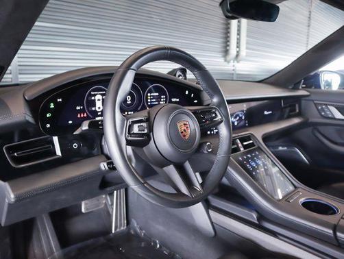 Gentian Blu 2023 Porsche Taycan Turbo S