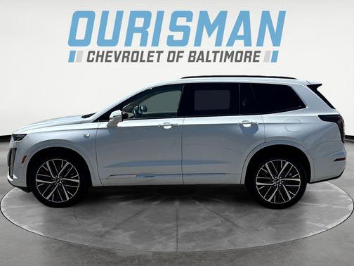 Crystal White Tricoat 2025 Cadillac XT6 Sport AWD