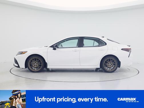 White 2024 Toyota Camry Hybrid SE Night Shade