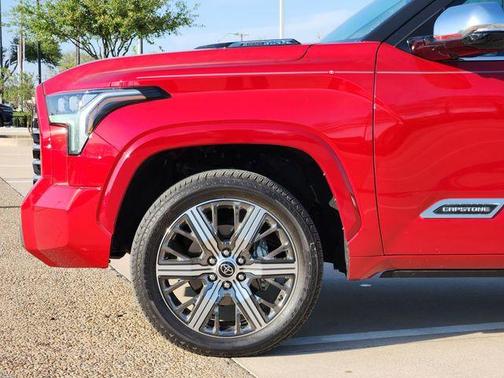 Red 2023 Toyota Tundra Hybrid Capstone