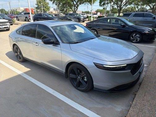 Solar Silver Metallic 2024 Honda Accord Hybrid Sport-L