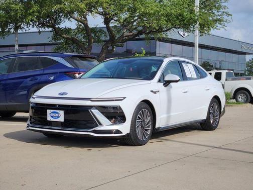 White 2025 Hyundai SONATA Hybrid Limited