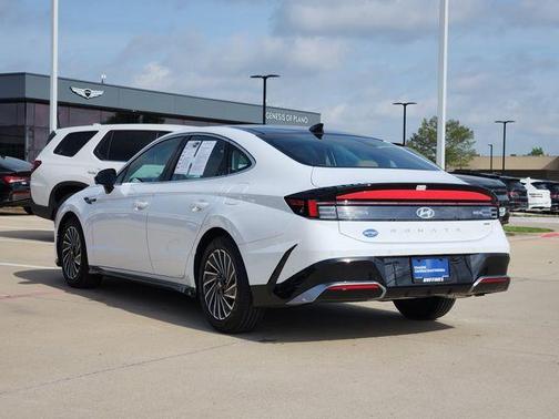 White 2025 Hyundai SONATA Hybrid Limited