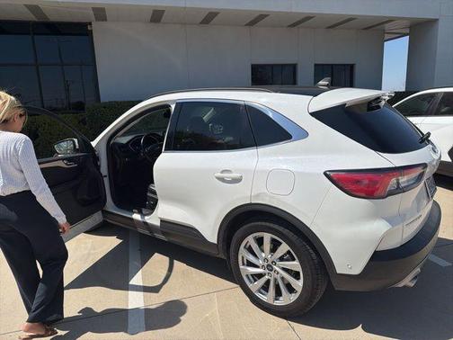 White 2021 Ford Escape Titanium Hybrid