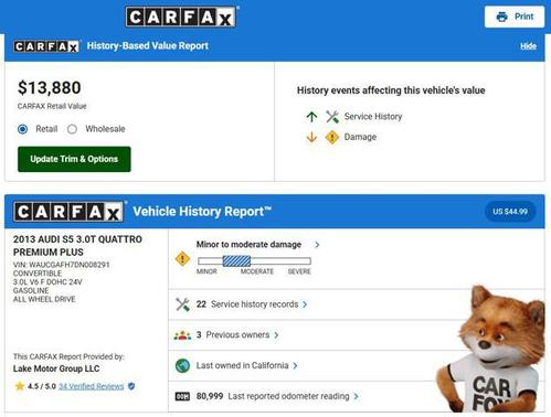 2013 Audi S5 3.0T Premium Plus