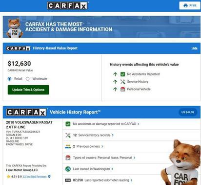 2018 Volkswagen Passat 2.0T R-Line