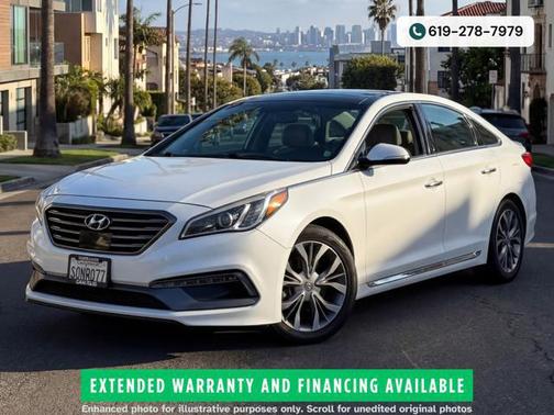 Quartz White Pearl 2015 Hyundai SONATA Sport 2.0T