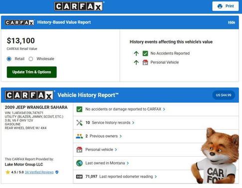 2009 Jeep Wrangler Sahara