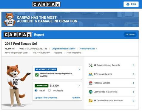 MAGNETIC METALLIC 2018 Ford Escape SEL