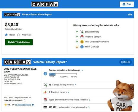 2012 Volkswagen GTI Autobahn