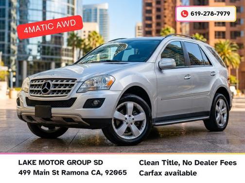Silver 2009 Mercedes-Benz M-Class 4MATIC