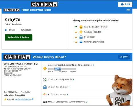 2017 Chevrolet Traverse 1LT